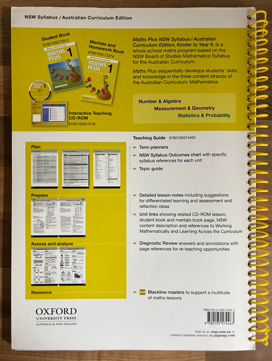 Maths Plus 1 Teaching Guide: NSW Syllabus Stage 1 Australian Curriculum Edition, 2013