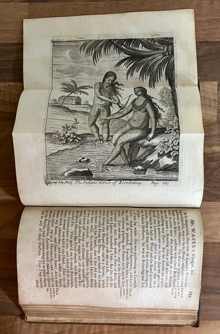 THE COLLECTED EDITION OF DAMPIER'S VOYAGES Volumes 1-4, 1729