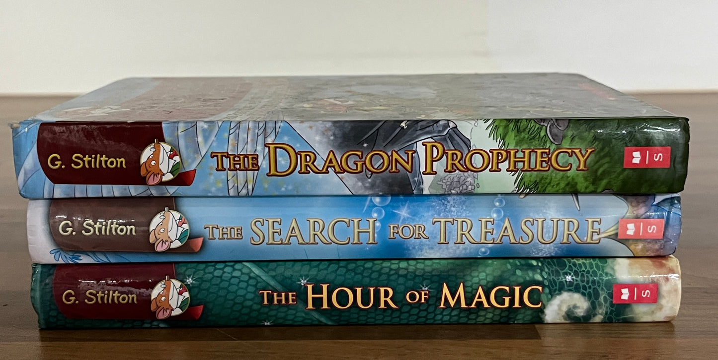 3 x The Kingdom of Fantasy Books 4, 6 & 8 Hardcovers Geronimo Stilton