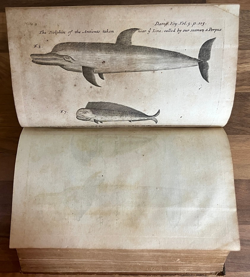 THE COLLECTED EDITION OF DAMPIER'S VOYAGES Volumes 1-4, 1729