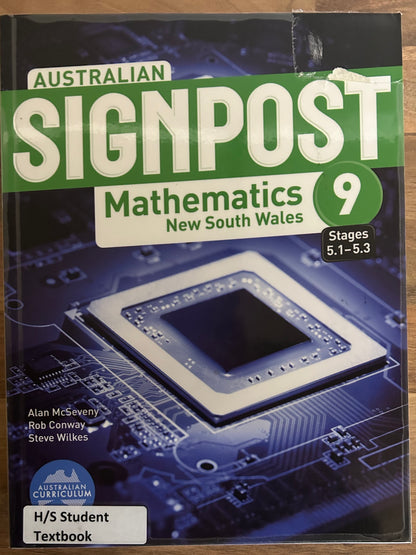 Australian Signpost 9 (5.1-5.3) Mathematics NSW Student Book + eBook