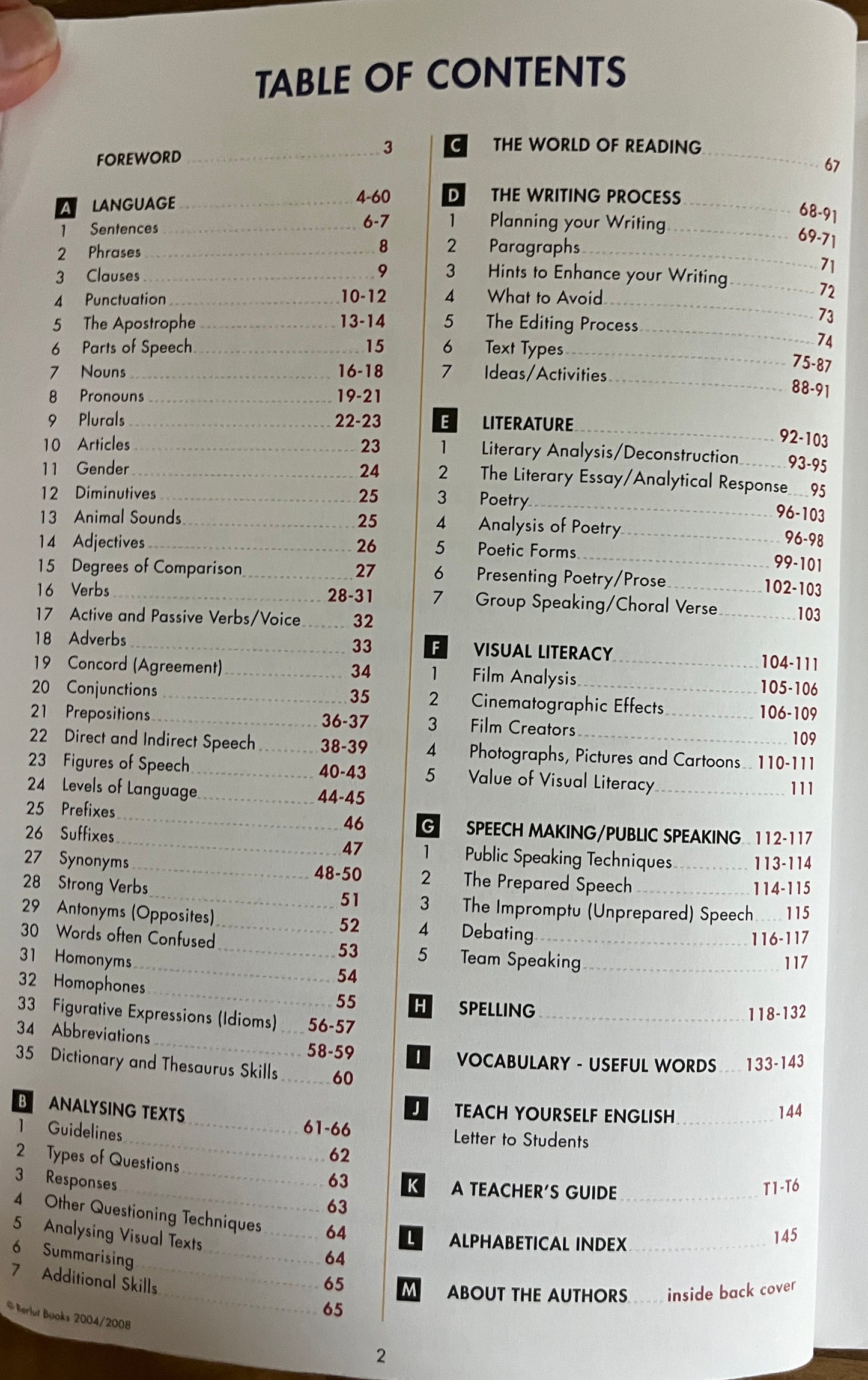 English Handbook and Study Guide by Beryl Lutrin and Marcelle Pincus