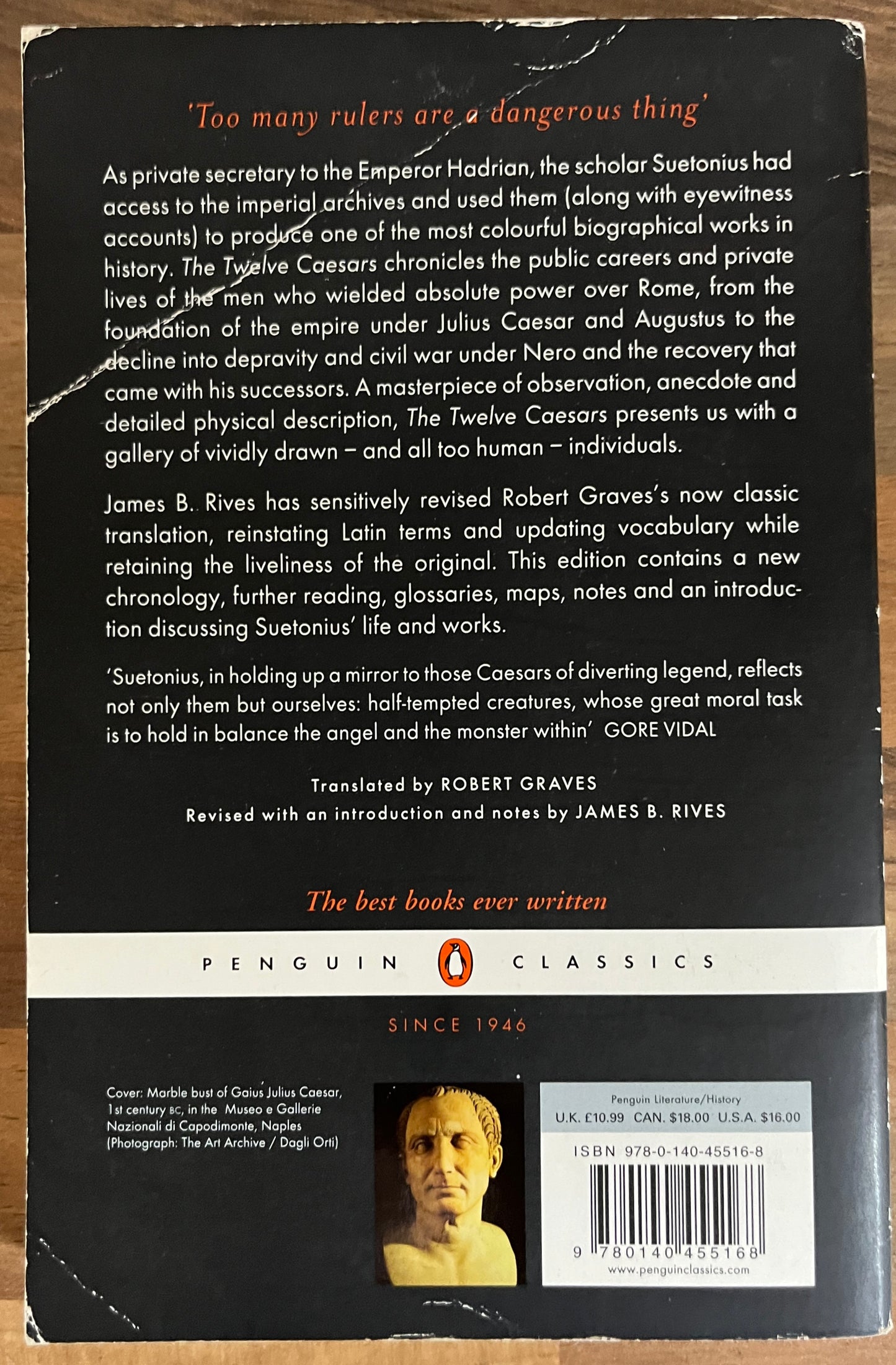 The Twelve Caesars by Suetonius (translated by Robert Graves) (Penguin Classics)