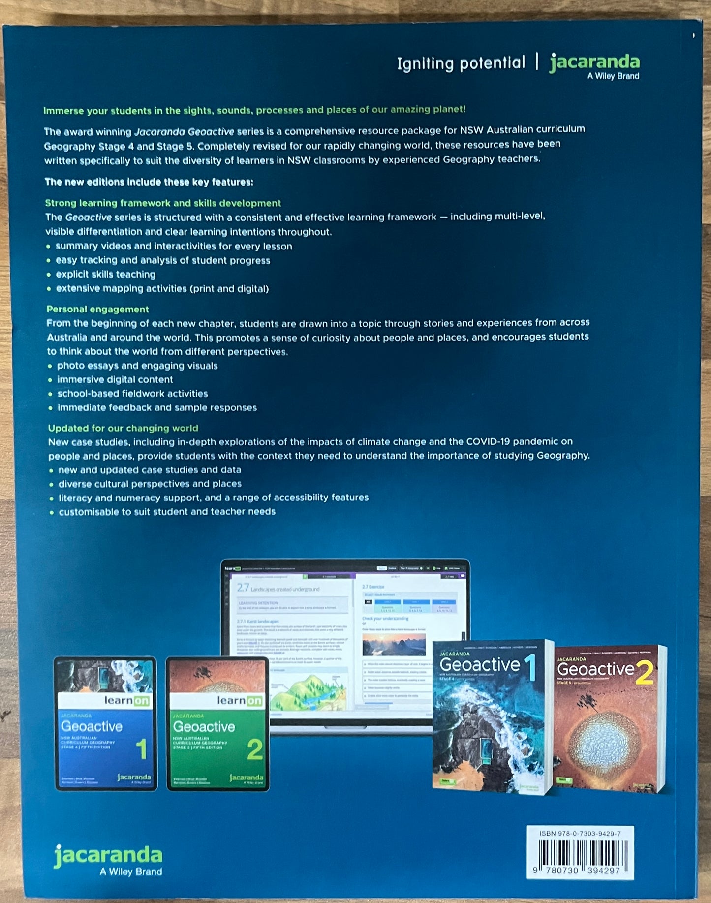 Jacaranda Geoactive 1 NSW AC Geography Stage 4 Print & Digital, 5th Edition