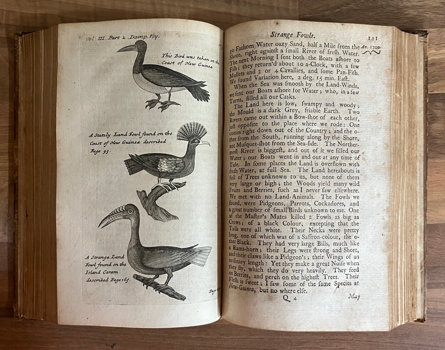 THE COLLECTED EDITION OF DAMPIER'S VOYAGES Volumes 1-4, 1729