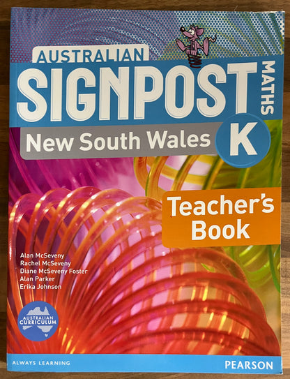 Australian Signpost Maths New South Wales Year K Teacher's Book, 2013