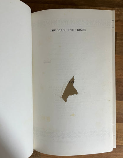 Lord of the Rings - J.R.R. Tolkien Harper/Collins 1994, Hardcover/Dust Jacket