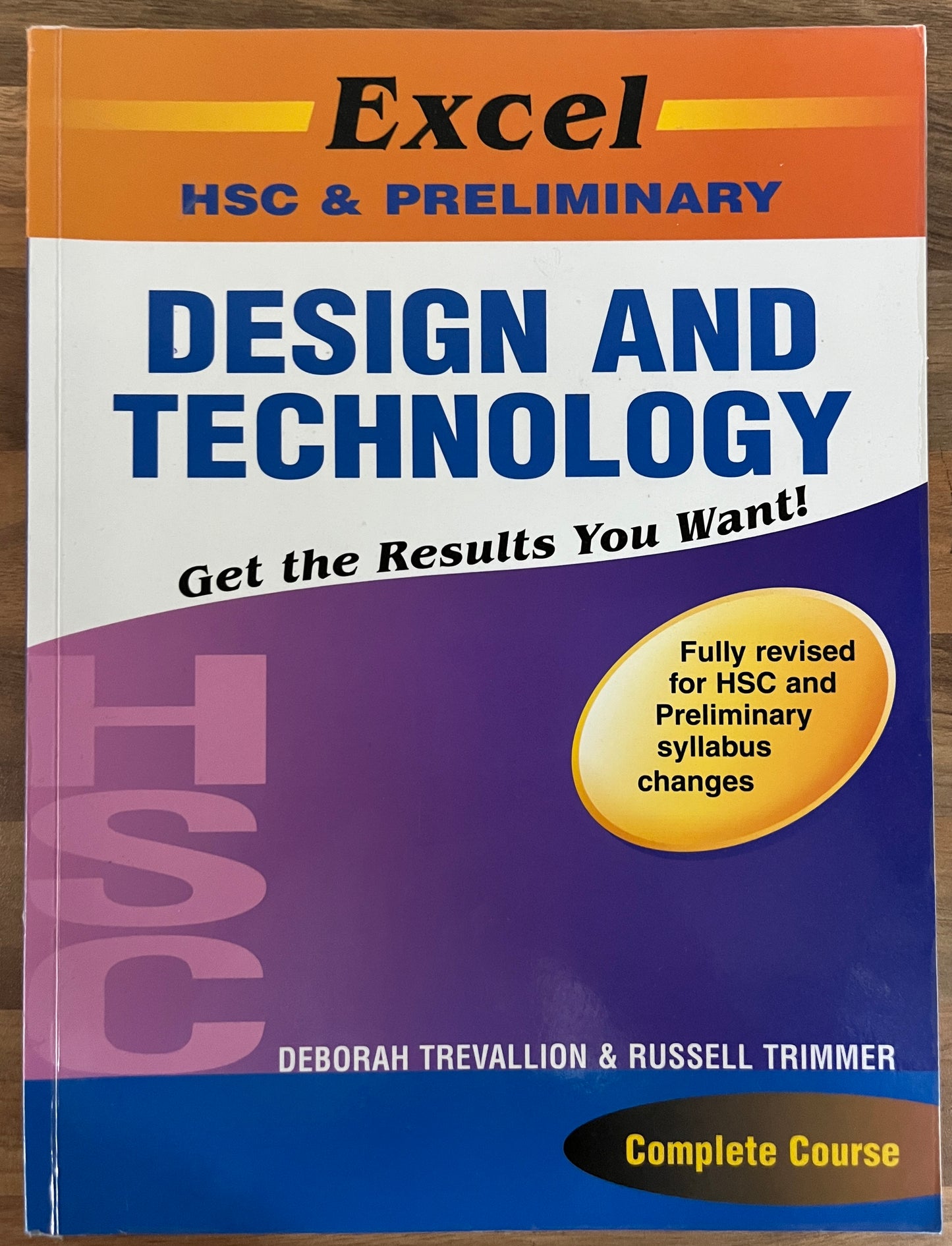 Excel HSC & Preliminary Design and Technology NO Study Cards, Fully Updated or HSC and Preliminary syllabus changes