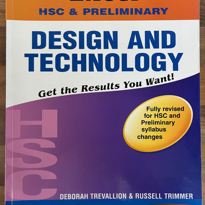 Excel HSC & Preliminary Design and Technology NO Study Cards, Fully Updated or HSC and Preliminary syllabus changes