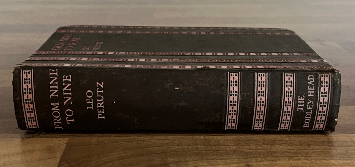 From Nine to Nine by Leo Perutz Hardcover 1st UK Edition 1927