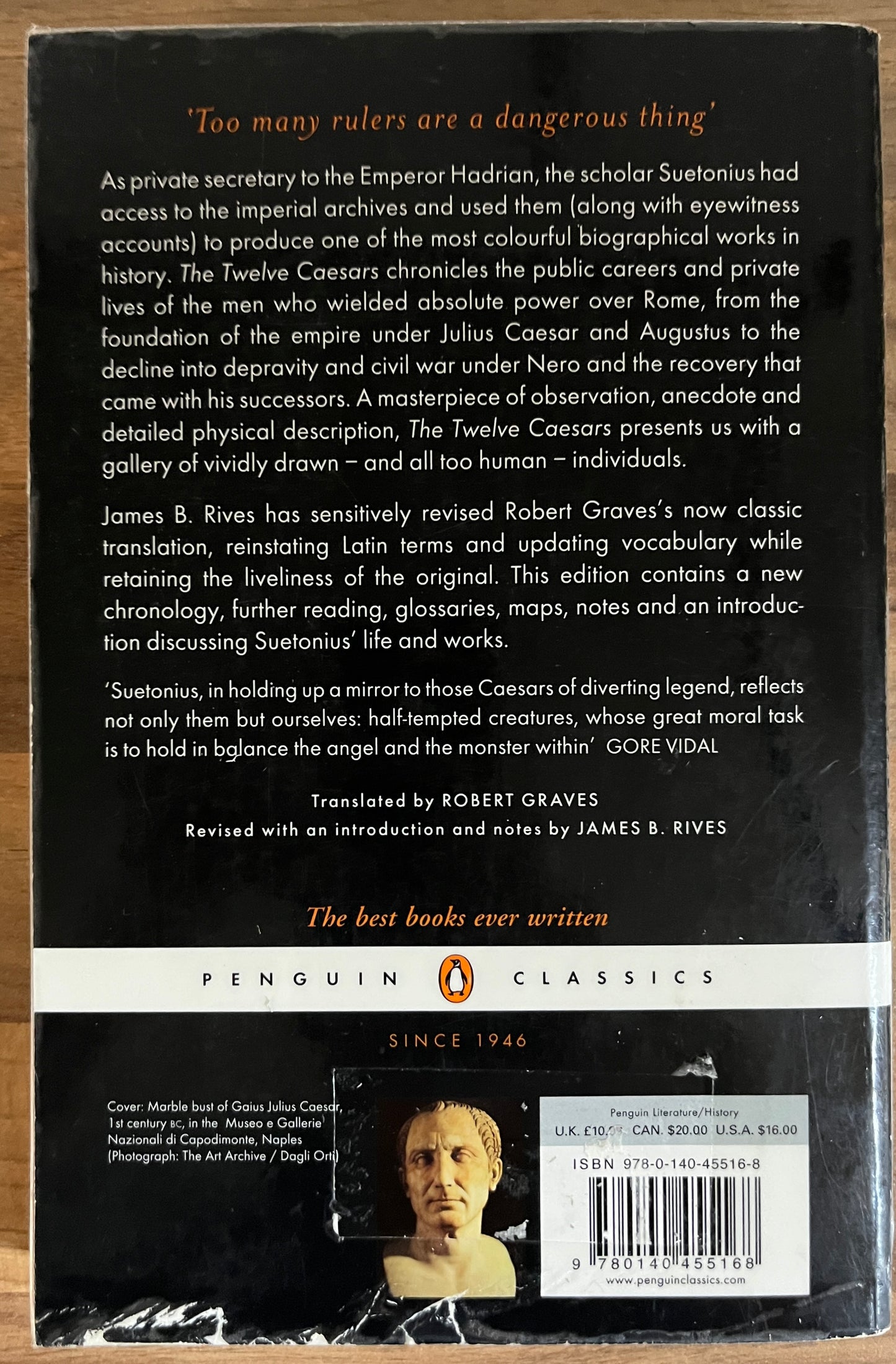 The Twelve Caesars by Suetonius (translated by Robert Graves) (Penguin Classics)
