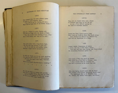 The Sufistic Quatrains Of Omar Khayyam. Translations by Edward Fitzgerald HC 1903