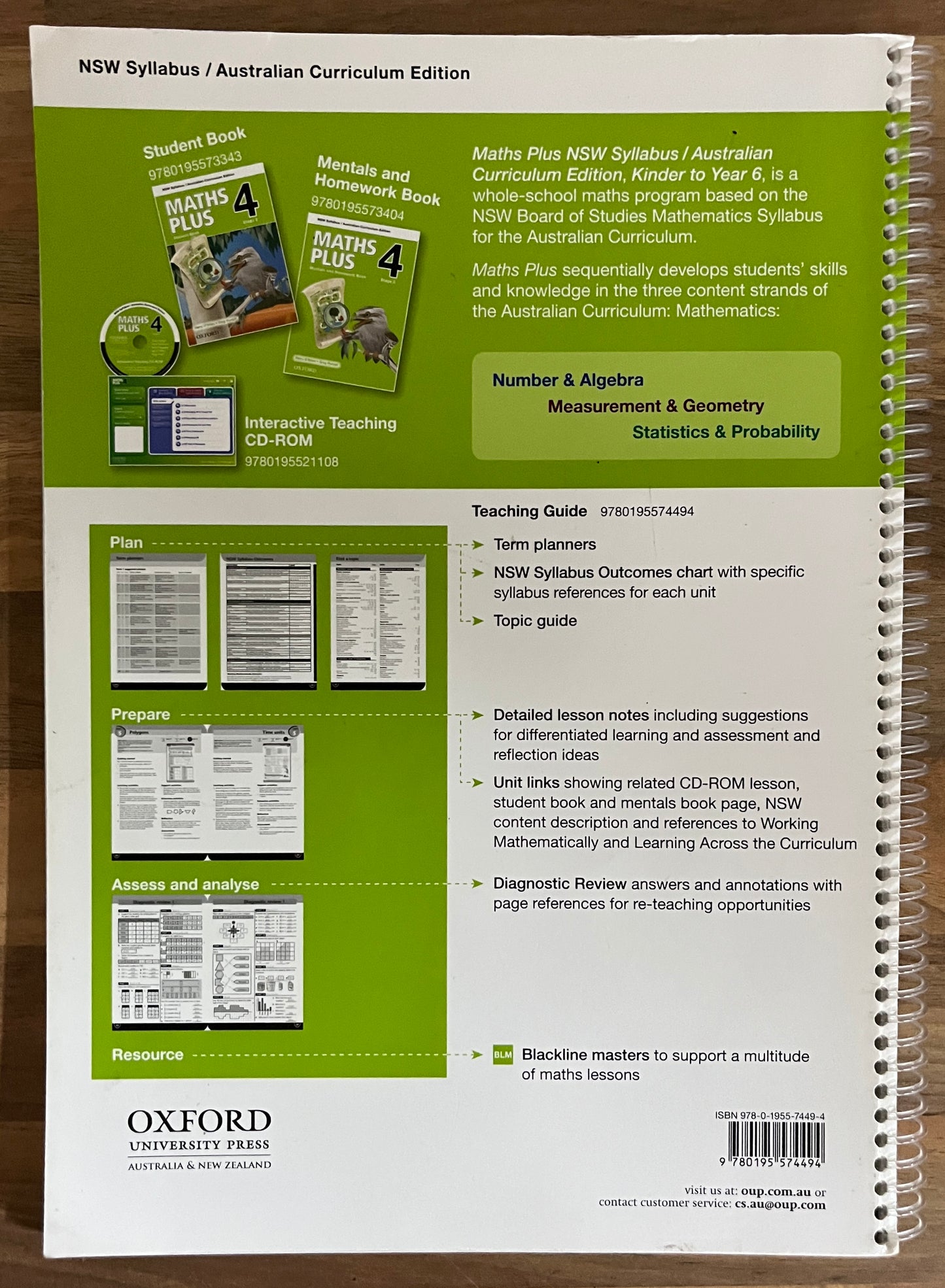 Maths Plus 4 Teaching Guide: NSW Syllabus Stage 2 Australian Curriculum Edition, 2013