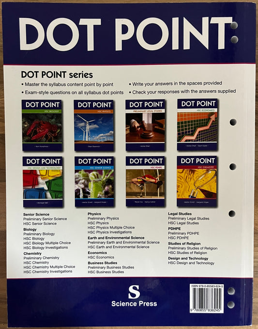 Dot Point PDHPE HSC by Wayne Cox and Marcus Sollner