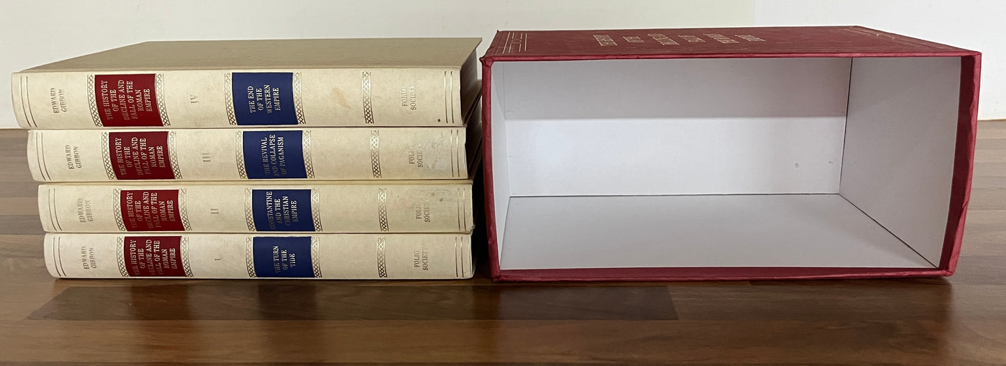History of the Decline & Fall of the Roman Empire Folio Society Vols 1-4 Box Set