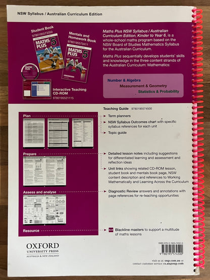 Maths Plus 5 Teaching Guide: NSW Syllabus Stage 3 Australian Curriculum Edition, 2013