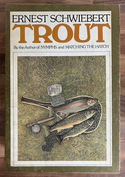 TROUT by Ernest Schwiebert 2 Vol Set w/ Slipcase 1st Edition 1978 Fly Fishing