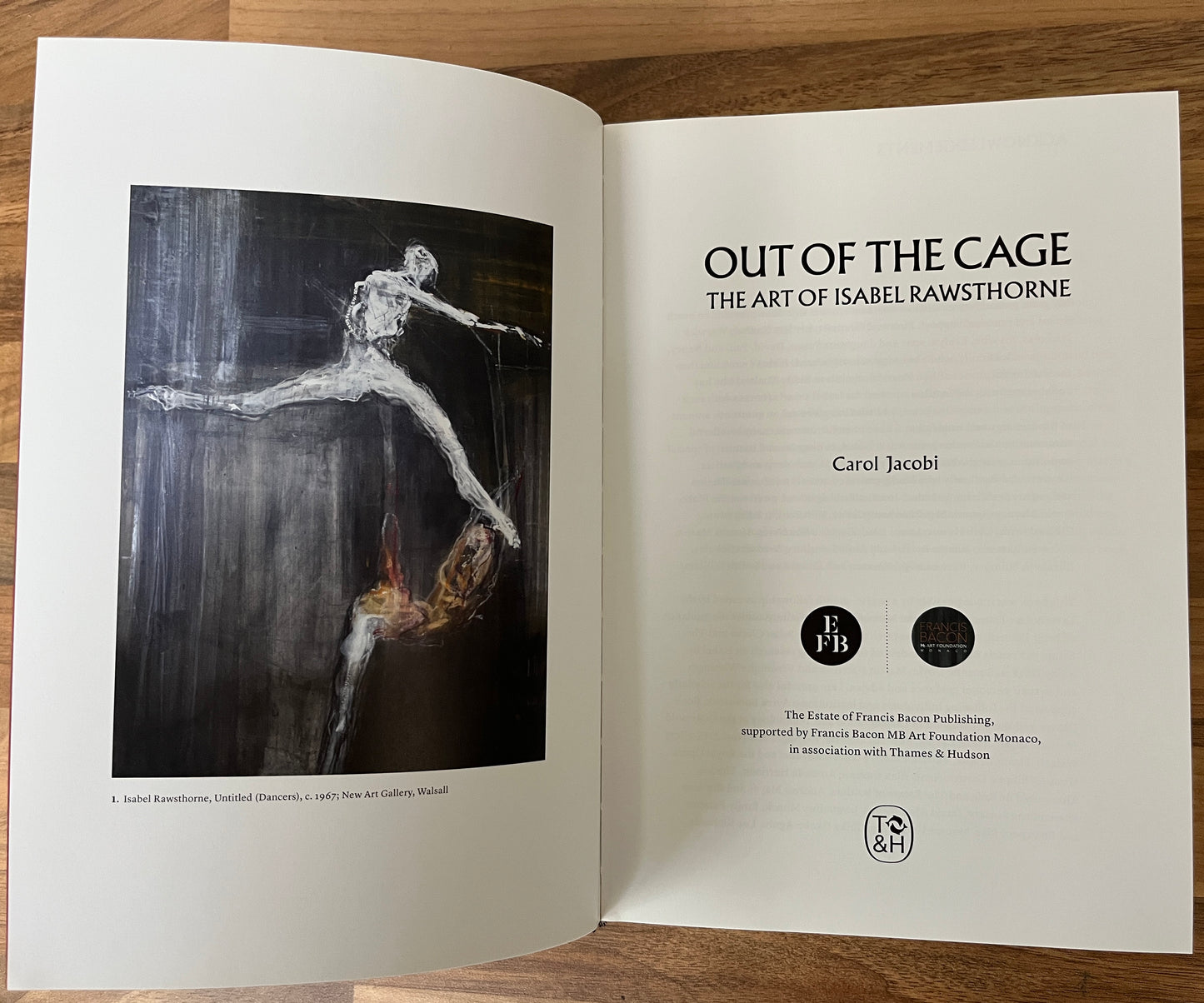 Out of the Cage: The Art of Isabel Rawsthorne by Carol Jacobi HC/DJ