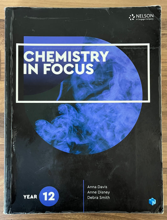 Chemistry in Focus Year 12 Student Book, Print + Digital by Anna Davis et al