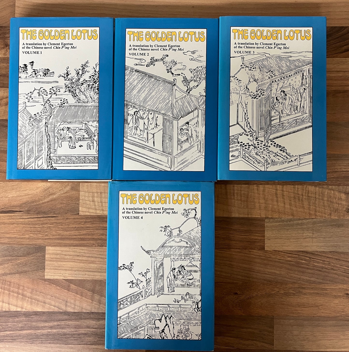 The Golden Lotus 4 Volumes by Chin P'ing Mei Translated by Clement Egerton, 1972 HC/DJ