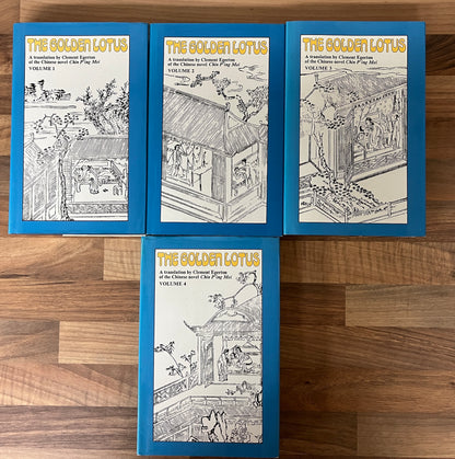 The Golden Lotus 4 Volumes by Chin P'ing Mei Translated by Clement Egerton, 1972 HC/DJ
