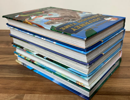 5 x Geronimo Stilton: Journey Through Time (1,3), Kingdom of Fantasy (4,6,8) Hardcover