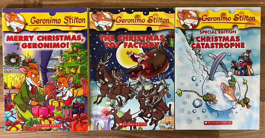 Geronimo Stilton's Christmas Collection Box Set of 3 Books