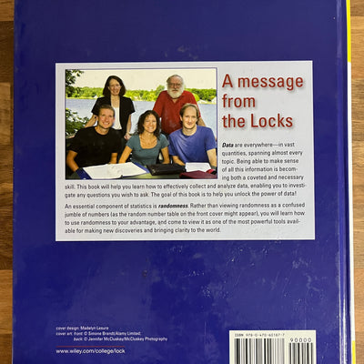 Statistics: Unlocking the Power of Data by Robin Lock et al