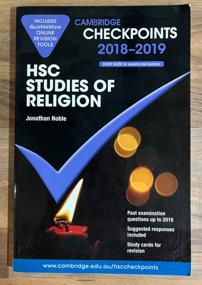 Cambridge Checkpoints HSC Studies of Religion 2018-2019  + Quiz Me More