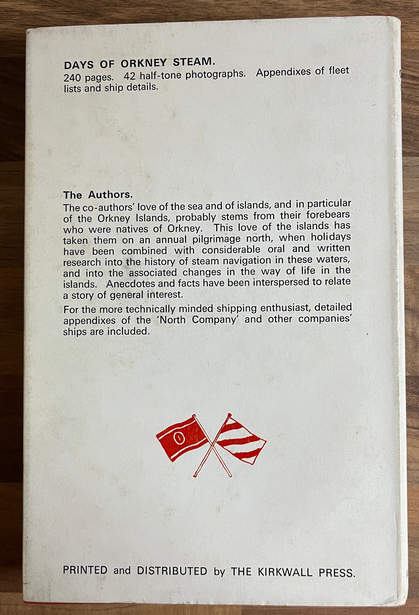 Days of Orkney Steam by Alastair and Anne Cormack HC/DJ *SCARCE*