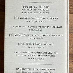 Libertas as a Political Idea at Rome during the Late Republic & Early Principate by CH. Wirszubski, Cambridge Classical Studies