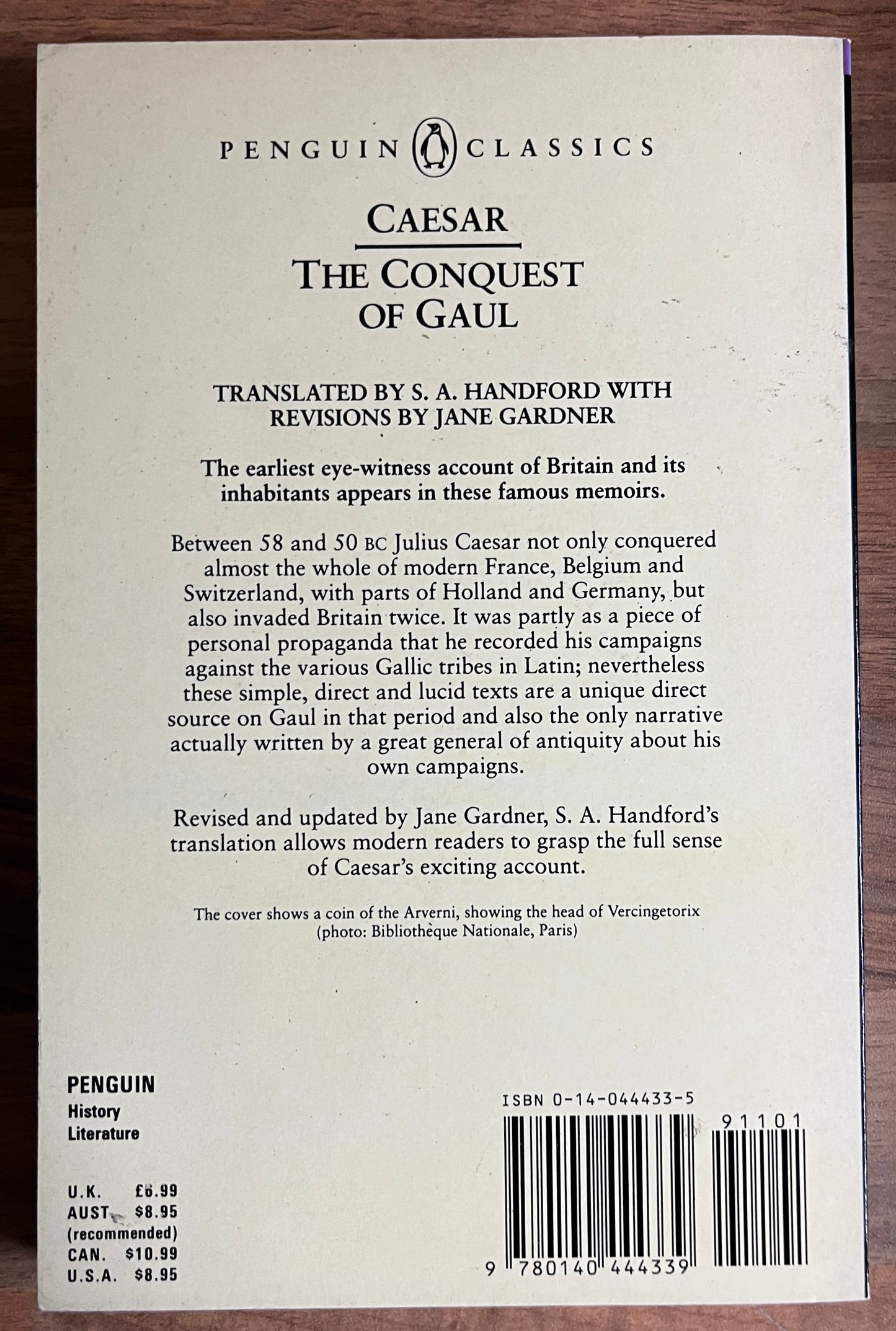 Caesar: The Conquest of Gaul Translated by S. A. Handford, Revised by Jane P. Gardner (Penguin Classics)