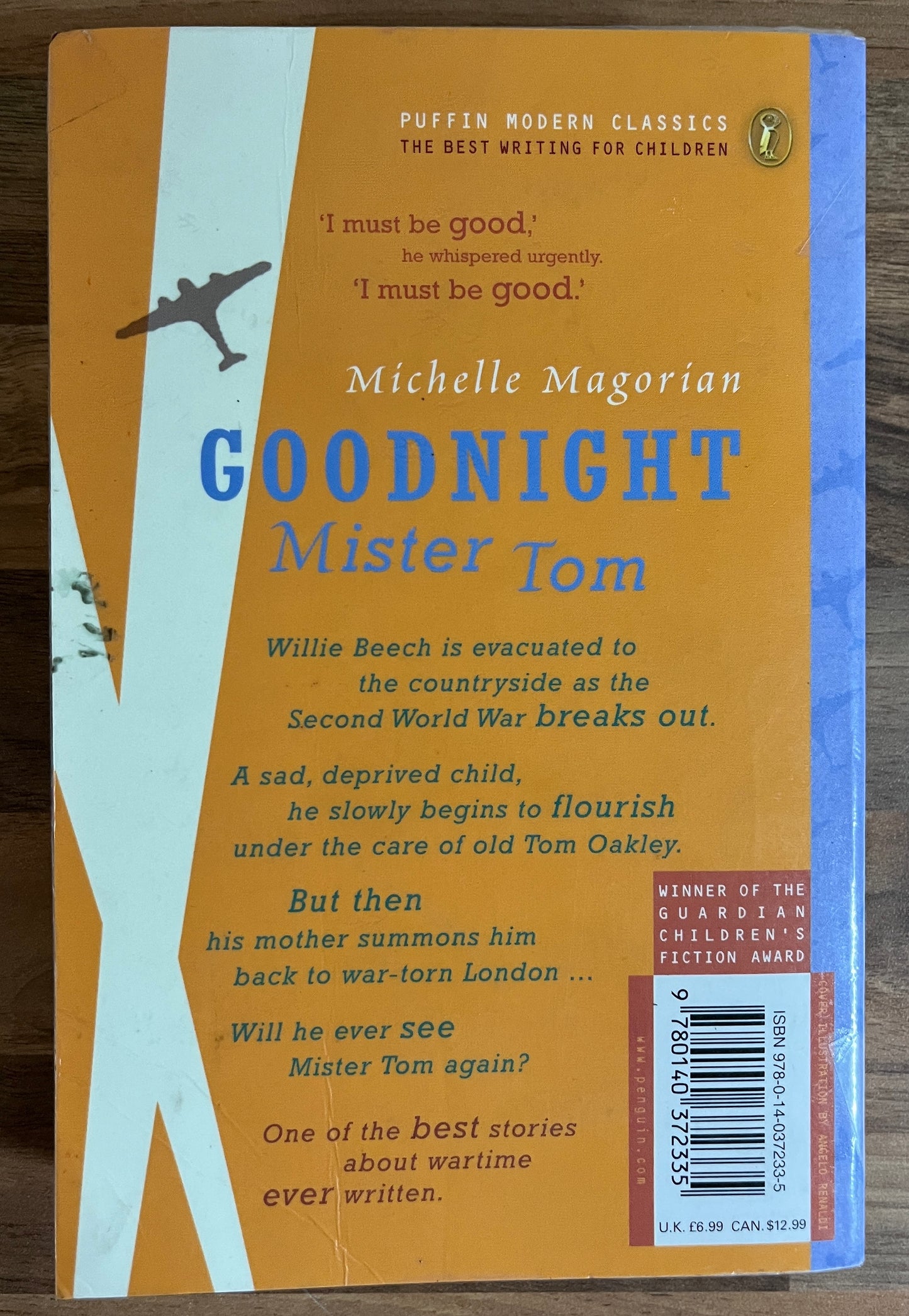 Goodnight Mister Tom by Michelle Magorian (Puffin Modern Classics)