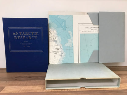 Antarctic Research A Review of British Scientific Achievement in Antarctica + Maps by Sir Raymond Priestley, Raymond J Adie and G.De Q. Robin Boxed Set
