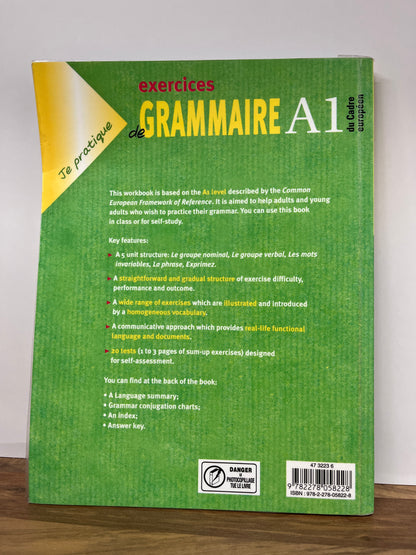 Je Pratique Exercices De Grammaire: Livre A1 (Version Anglophone)