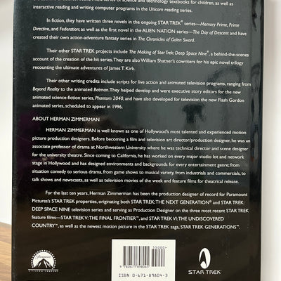 The Art of Star Trek by Judith & Garfield Reeves- Stevens (Hardcover/Dust Jacket+ Bookmark)