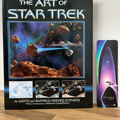 The Art of Star Trek by Judith & Garfield Reeves- Stevens (Hardcover/Dust Jacket+ Bookmark)