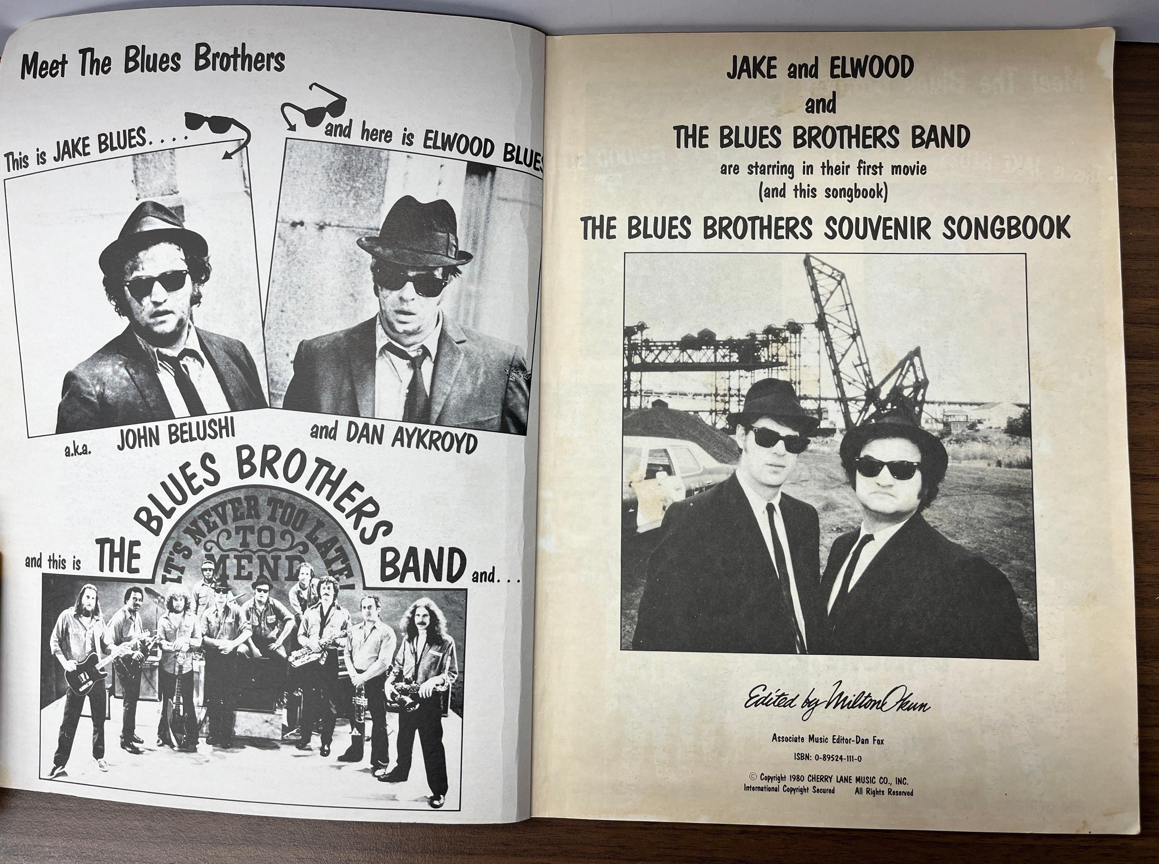 The Blues Brothers Souvenir Songbook Edited by Milton Okun T's Textbooks
