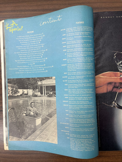 Andy Warhol Interview Magazine: Jamie Lee Curtis , L.A. Special - August, 1989 *Vintage*