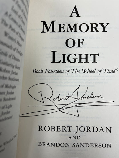 Wheel of Time: A Memory of Light by Robert Jordan (Facsimile Signature) & Brandon Sanderson
