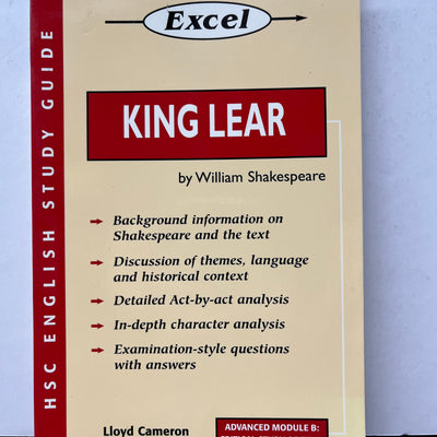 Excel HSC English Study Guide: King Lear by William Shakespeare