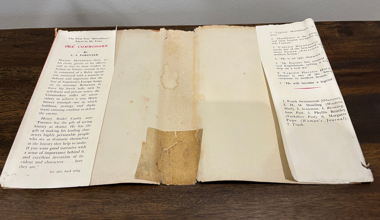 The Commodore by C.S. Forester Hardcover/Dust Jacket, 1st Edition, 1945)