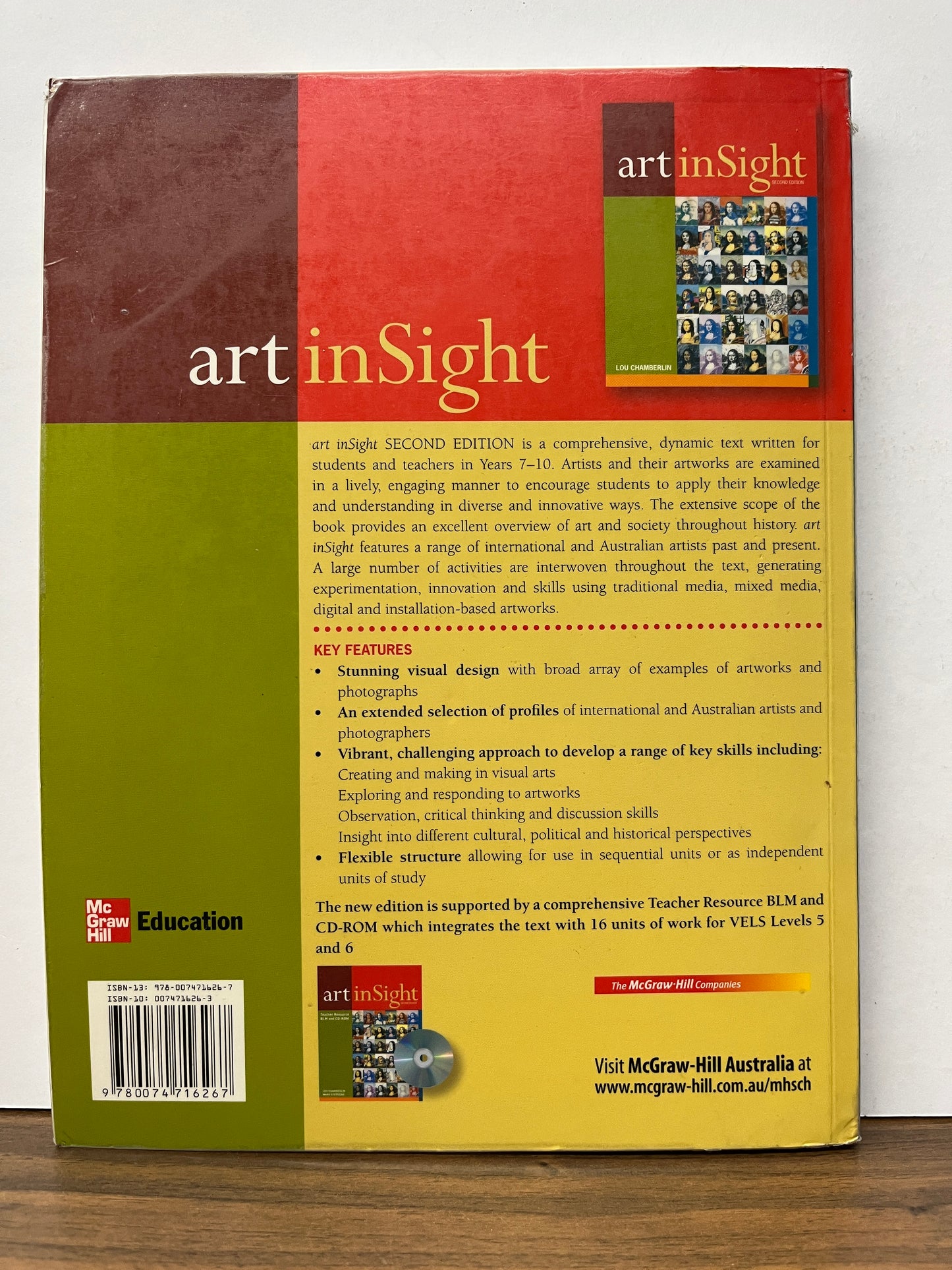 Art Insight Student Book, 2nd Edition by Lou Chamberlin