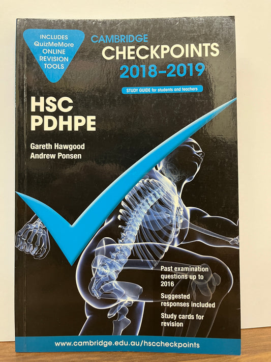 Cambridge Checkpoints 2018-2019 HSC PDHPE Study Guide for students and teachers (Current)