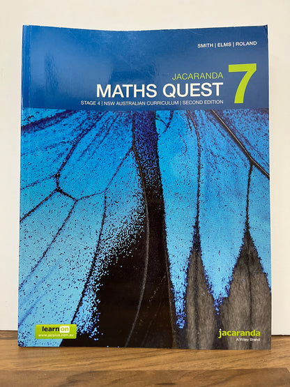 Jacaranda Maths Quest 7 Stage 4 NSW AC Student Book + eBook PLUS 2e  (ex-libris)