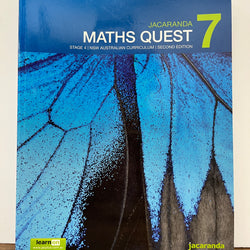 Jacaranda Maths Quest 7 Stage 4 NSW AC Student Book + eBook PLUS 2e  (ex-libris)
