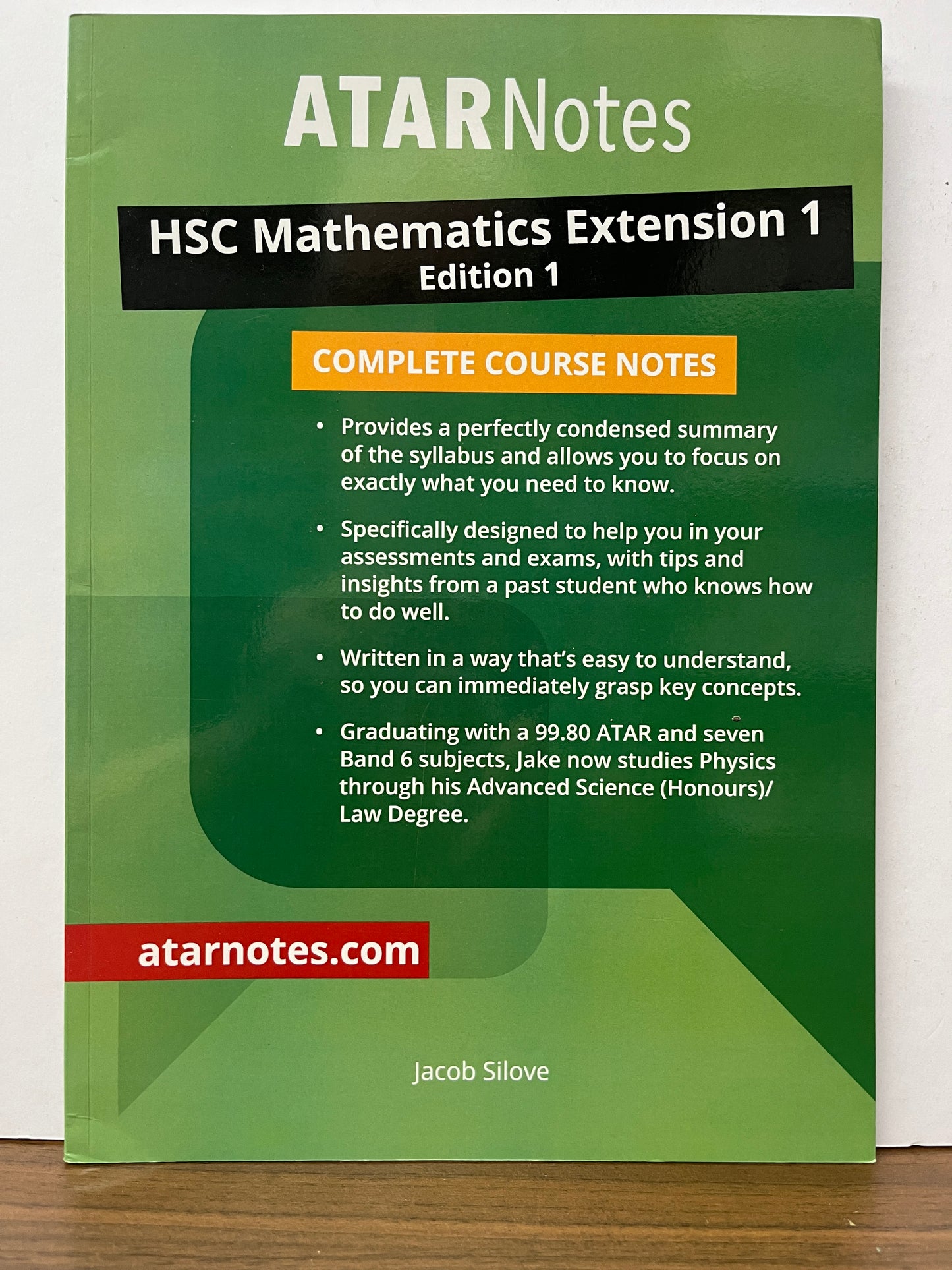 ATAR Notes HSC Mathematics Extension 1 Complete Course Notes, 2017 by Jacob Silove