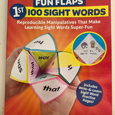 Fun Flaps: 1st 100 Sight Words Grades K-2.Reproducible Manipulatives by Violet Findley