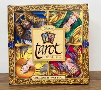 Set of Tarot Reading cards (Sealed), + 48 page Hardcover Boxed Set (Cachet)