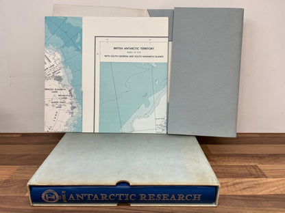 Antarctic Research A Review of British Scientific Achievement in Antarctica + Maps by Sir Raymond Priestley, Raymond J Adie and G.De Q. Robin Boxed Set